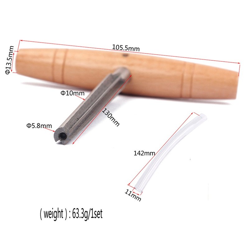 Artibetter Luthier Tools Standard Peg Hole Reamer with Wood Handle
