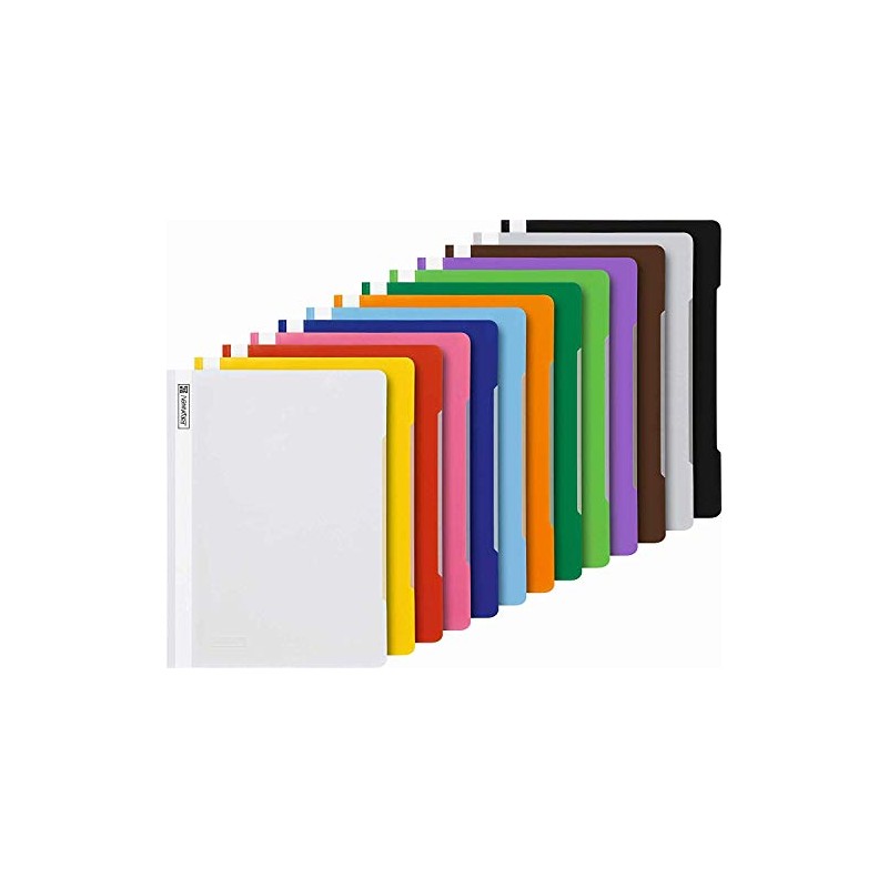Brunnen A4 Loose-leaf Binders in Assorted Colours, Polypropylene Film with