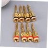 KOMBIUDA 8pcs Gold Plated Speaker Cable Banana Plug Connectors Durable