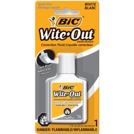 BIC Wite-Out Quick Dry Correction Fluid 0.7 oz