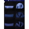 HISDERN TA3-02S Set of 3 Neckties and Pocket Squares, Luxury