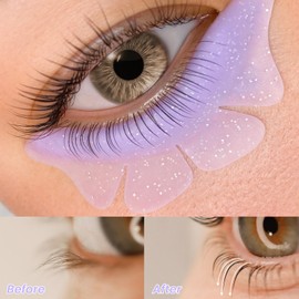 PERMANIA Silicone Under Eye Pads, Soft Lash Lift Rods Extreme Eyelash Curler Reusable for Lower Lash Perm Makeup Beauty Tool (Purple)