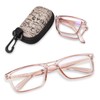 OPTOFENDY Folding Reading Glasses for Women Men, Lightweight Spring Hinge