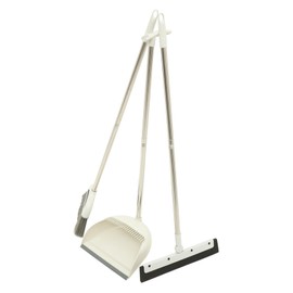 Healeved 1 Set Broom Office Cleaning Kit White Long Handle The Pet