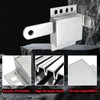 Wawory Galvanized Steel Slide Lock Locking Latch,Heavy Duty Deadlock,Durable Garage