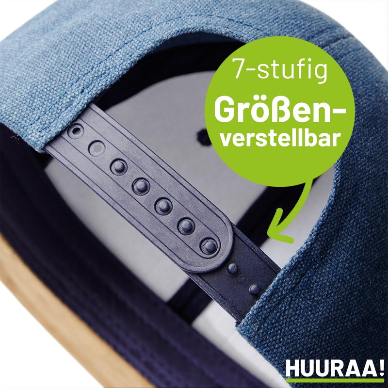 Huuraa Cap Hat Shark Silhouette Gift Shark Gift Idea, denim,