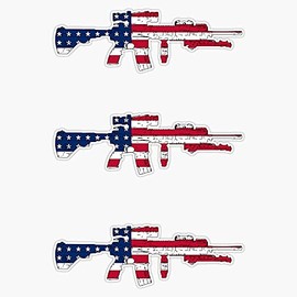 HOF Trading M27 Iar American Flag Vinyl Sticker Waterproof Decal Laptop Wall Window Bumper Sticker 5"