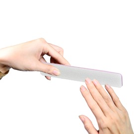 AMT 50 PCS Jumbo White Nail Files, White Nail File, Nail Files for Acrylic Nails, Emery Boards for Nails, 100/180 Grit Nail File (50 PCS Nail Files) (Grit 100/180 (Jumbo, Pink)