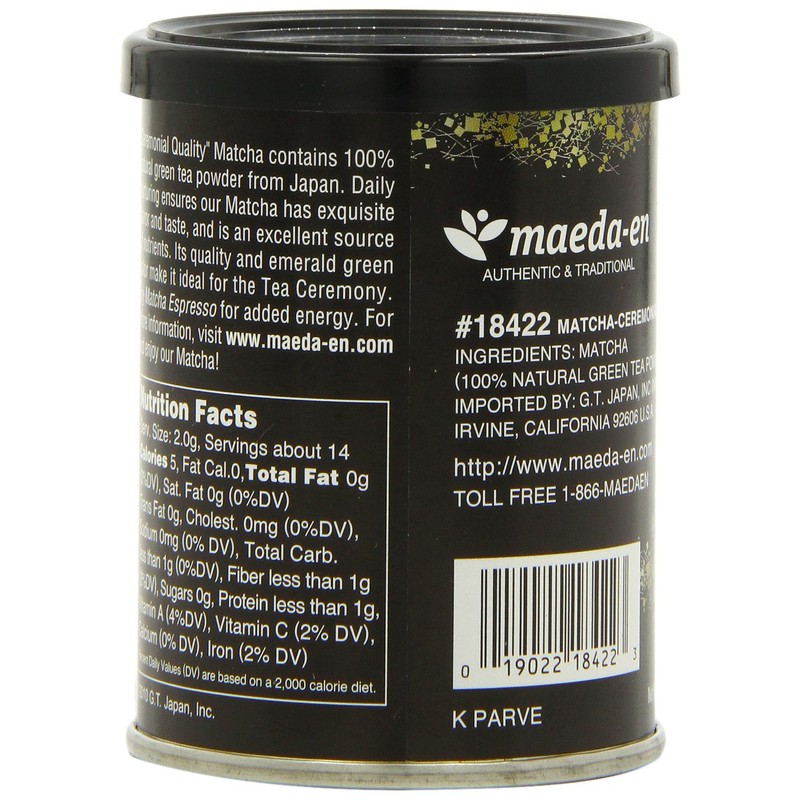 Maeda-En Matcha Ceremonial Quality Green Tea Powder, 1-Ounce