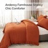 Andency Burnt Orange Twin Size Comforter Set, 2 Pieces Terracotta