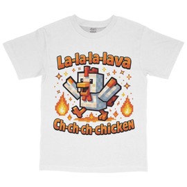 Jockey Chicken Zombie Baby Movie T-Shirt (US, Alpha, Small, XX-Large, Regular, Regular, Lava Chicken)