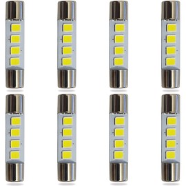Bojer 28mm 29mm 6612F 6614F 6615F 6641 Festoon LED Car Bulb Fit for Vanity Mirror Lights Interior Sun Visor Trunk or Cargo Area Lights 6000k White 8PCS