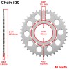 Honda Black O-Ring Drive Chain & Sprockets for Honda VF750C