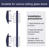sourcing map 4 Pcs Shower Door Rollers, 23mm Dia ABS