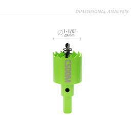 CSOOM Upgraded Bi-Metal Hole Saw Drill Bit, Hole Drilling Cutter, Ideal for Plastic, Wood, Plywood, Thin Steel Sheets, and Thin Aluminum Sheets（29mm|1-1/8"）.