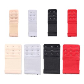 Bessy shop Bra Extender Set,Bra Strap Extenders Extensions,8 Pcs Bra Extender Bra Band Women's Soft Comfortable Elastic Bra Extenders Bra Elastic Extender Set 3 Rows x 3 Hooks, 3 Rows x 2 Hooks