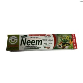 SalamNutrition Tube NEEM Toothpaste 5 in 1 100% Fluoride Free,Vegetable Base 7.5 Oz