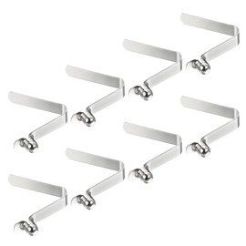 PATIKIL 8.3x7mm Kayak Paddle Snap 8pcs Pole Push Button Spring Clip Steel Hollow Button Locking Tube Single Pin Camping Awning Tent Pole