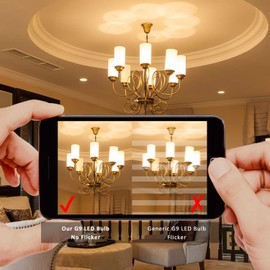 Ugvmn G9 LED Bulb, No Flicker 5000K Daylight T4 G9 Bi Pin Base LED Chandelier Small Light Bulbs, 4W (40W Halogen Replacement Bulbs), 360° Beam Angle, Non-dimmable for Home Lighting, 4 Pack