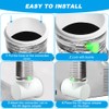 4" Dryer Vent Connector Kit with 90° Elbow - Heat-Resistant,