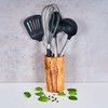 Utensil Holder Olive Wood Approx. Height 16 cm Cutlery Holder