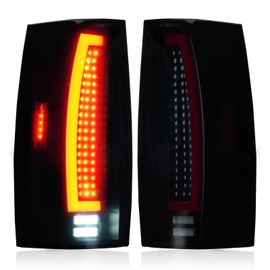Cenfeild LED Tail Light Assembly Fit for Chevy Suburban 1500 2500, for Tahoe, for GMC Yukon XL 1500 2500 Pickup 2007-2013 (NOT Fit Barn Door & Hybrid Models), Black Housing Smoked Lens