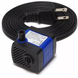 AQUANEAT Aquarium Water Pump Submersible Fountain Pond Pump Hydroponics - 50GPH