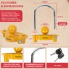 GADLANE Trailer Hitch Lock - Robust Caravan Hitch Lock with