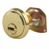 Mul-T-Lock Junior Polished Brass Rim/Mortise Cylinder With 2 Keys -