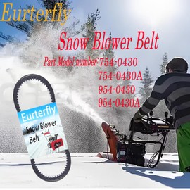 754-0430 954-0430 Snow Blowers Auger Drive Belt Replacement for MTD Craftsman Troy-Bilt Ryobi 754-0430A 754-0430B 754-0430C 754-0431 954-0430A 954-0430B 954-0430C 954-0431 (3/8" X 35")