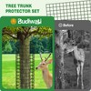 All-Metal Tree Trunk Guard, 4 Pack Mesh Protectors With Zip