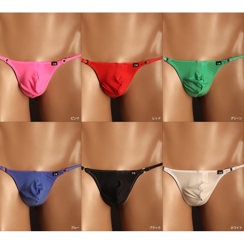 TM Collection Mens G-String STRIKESKIN RING G-STRING 065647, Black, M