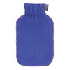 Fashy Hot Water Bottle with Turtleneck Knitted Cover Blue 2