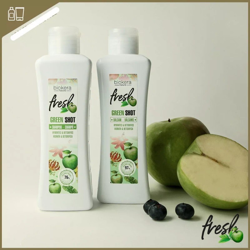 Salerm ® Biokera Fresh Green Shot Shampoo + Balsamo 300ml