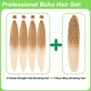 Capelli Biondi per Trecce Pre-Stirati Sintetici 27/613# Onde Profonde Boho
