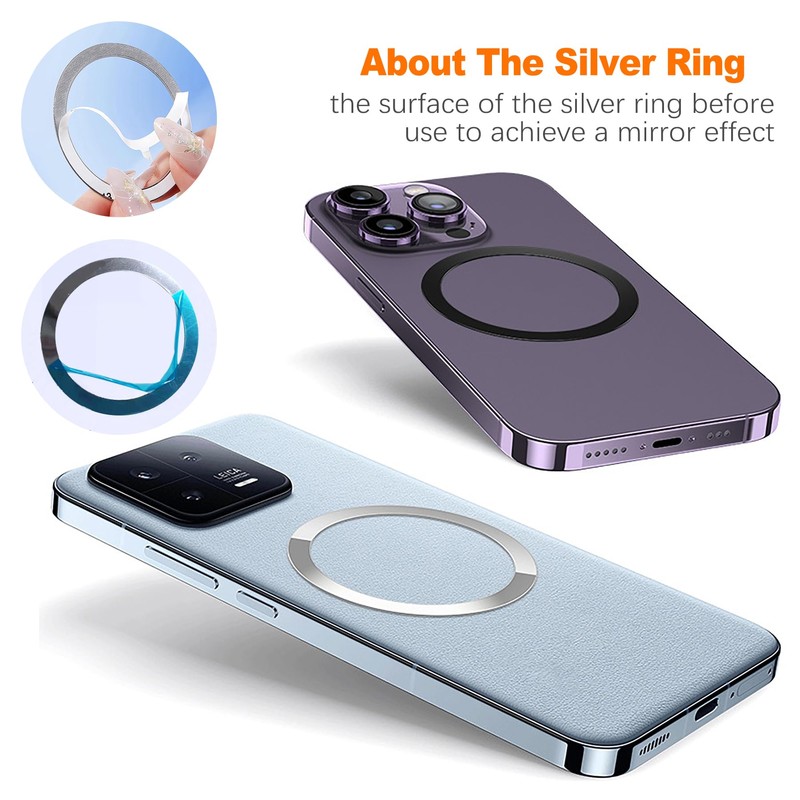 ZukoCert 8 Pcs Ultra Thin Ring Magnets, Magnetic Stickers for