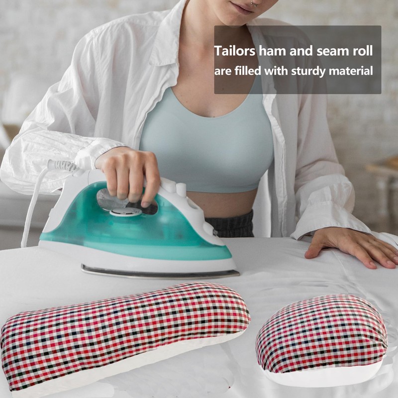 2 Pack Tailor’s Ham and Seam Roll Set Professional Tailors