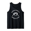 Irwin County Wrestling Distressed Retro Wrestler Tank Top