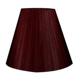Royal Designs CS-1012-6MA Clip On Organza Empire Chandelier Lamp Shade, 3" x 6" x 4.5", Maroon