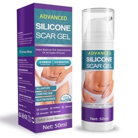 Crema De Silicona Para Cicatrices En Gel: Tratamiento Avanzado Para Eliminar Estrías, Cicatrices Antiguas Y Recientes, Cicatrices Quirúrgicas, Quemadu