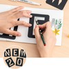 Set of 42 Washable and Reusable Letter and Number Stencil