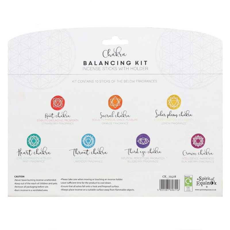7 Chakra Balancing Incense Sticks Gift Set | 70 Sticks