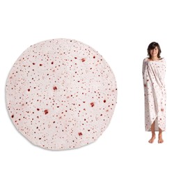 Kanguru PIADINA BURRITO TORTILLA SOFT FLEECE ROUND WRAP THROW FOOD BLANKET 160 CM 63 iNCHES DIAMETER ONE SIZE FOR ADULTS AND KIDS