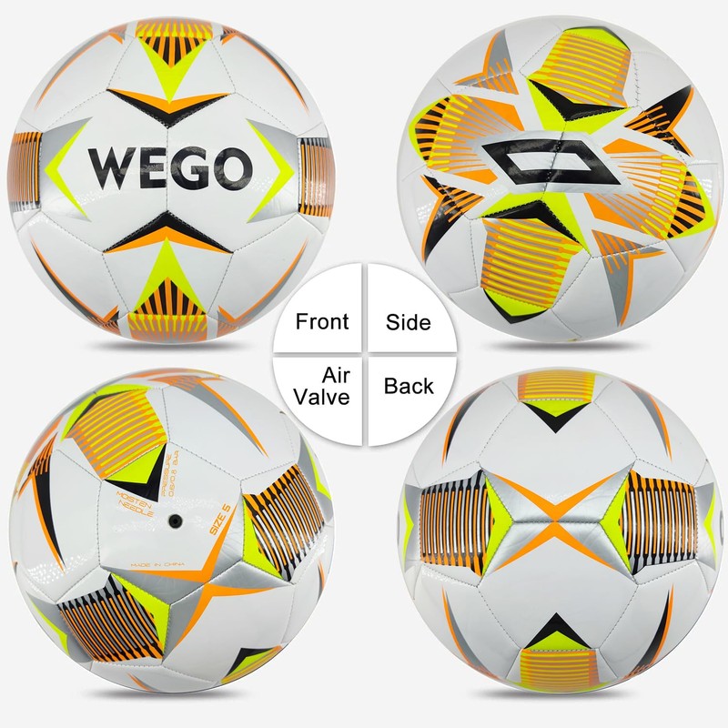 WEGO Balón de Fútbol Soccer No. 5 Classic Profesional (Model