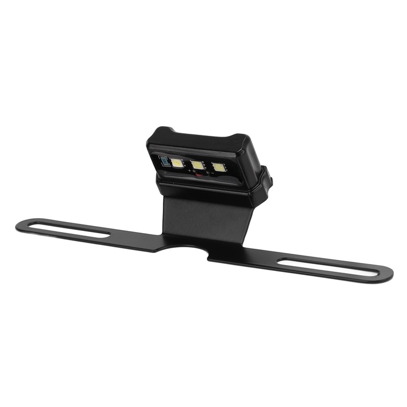Motorcycle License Plate Lamp Blue LED with Bracket Univeral for