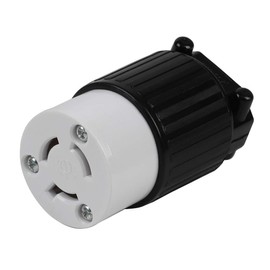 Nema L6-15R 15 A/250V 2 Pole 3 Wire Industrial Grade Locking Female Receptacle Connector, Industrial Twist Lock L6-15 15-Amp 250Volt AC Rewirable Power Socket. LK-7312