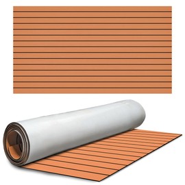 THE LOFT 7 DESIGN Teak EVA Foam Decking Sheet Rolls (Light Brown, 94.5 in. x 47 in.)