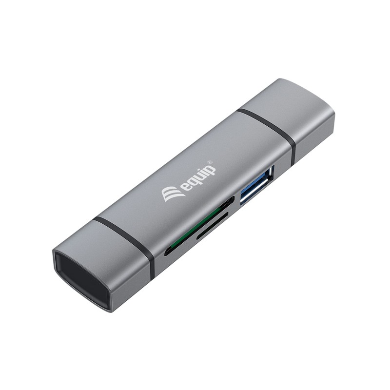 Equip Card Reader USB 3.0 HUB OTG SB-C & USB-A