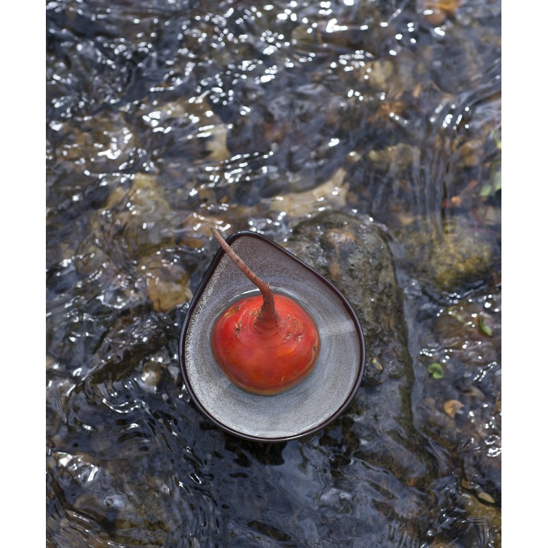 D&V 6 Piece Stōn Porcelain Dinnerware Handled Bowl Set, 4"