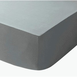 The House Of Emily Brushed Microfibre Fitted Sheet 12" Extra Deep 95 gsm (King, Grey)